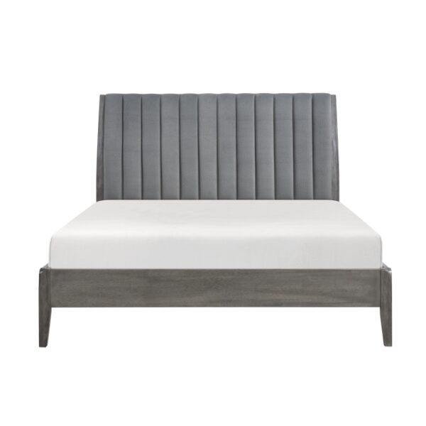 HE-1492GY-1  Queen Platform Bed