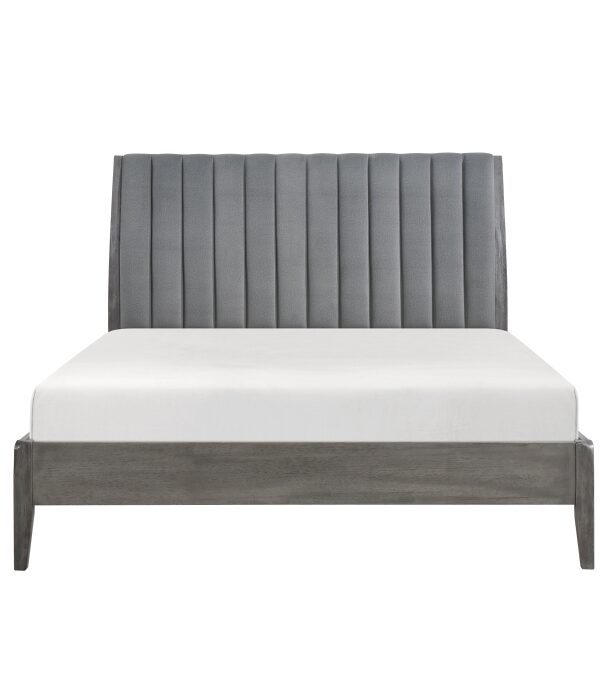 HE-1492GY-1  Queen Platform Bed