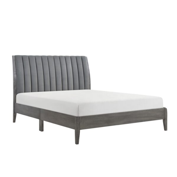 HE-1492GY-1  Queen Platform Bed