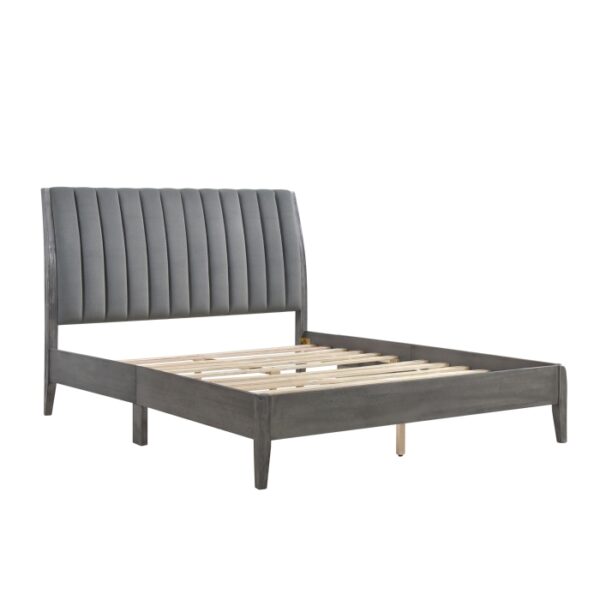 HE-1492GY-1  Queen Platform Bed