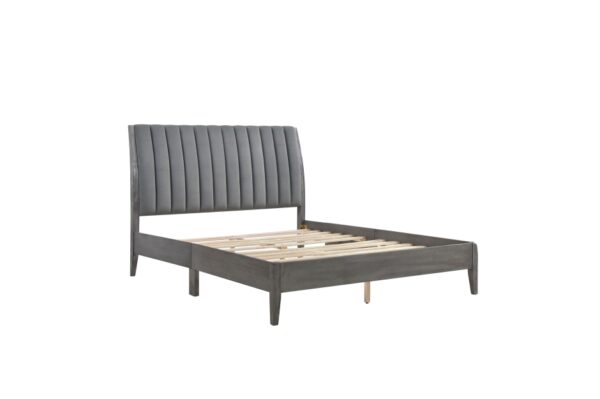 1492GY Bedroom Dade Collection Queen Platform Bed