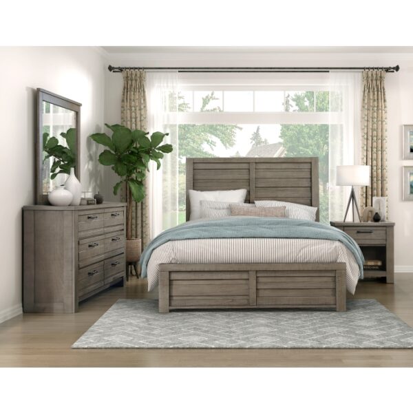 HE-1498GY-1  Queen Bed