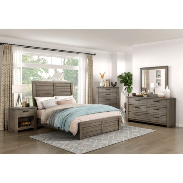 HE-1498GY-1  Queen Bed