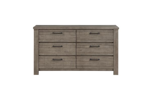 1498GY Bedroom Longview Collection 4pc Set (QB+NS+DR+MR)
