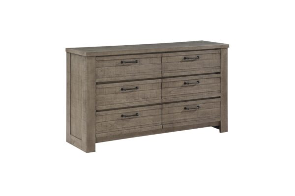 1498GY Bedroom Longview Collection 4pc Set (QB+NS+DR+MR)