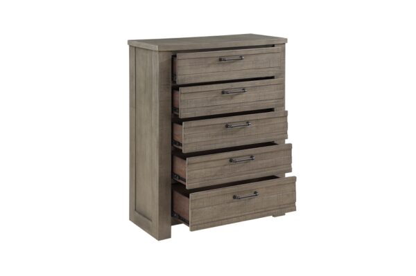 1498GY Bedroom Longview Collection 4pc Set (QB+NS+DR+MR)