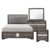 1505 Bedroom Luster Collection 4pc Set (QB+NS+DR+MR)