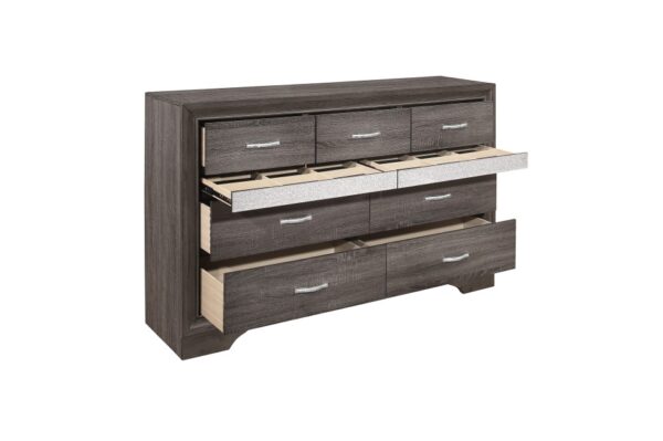 1505 Bedroom Luster Collection 4pc Set (QB+NS+DR+MR)