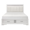 HE-1505W-1  Queen Platform Bed with Footboard Storage