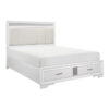 HE-1505W-1  Queen Platform Bed with Footboard Storage