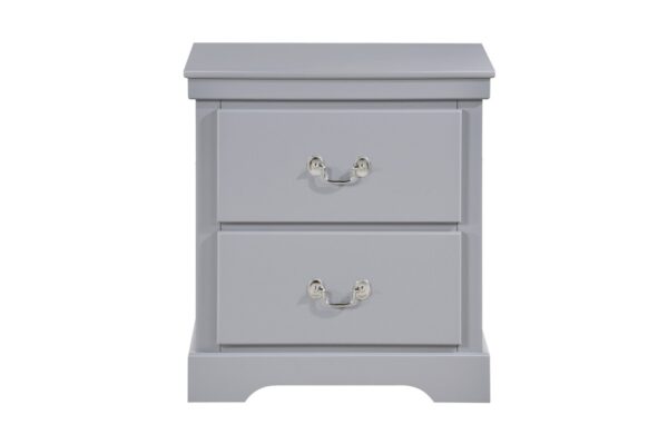 1519GY Bedroom Seabright Collection 4pc Set (QB+NS+DR+MR)