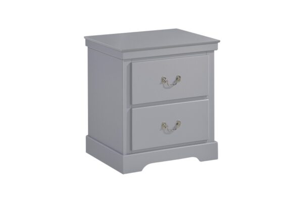 1519GY Bedroom Seabright Collection 4pc Set (QB+NS+DR+MR)