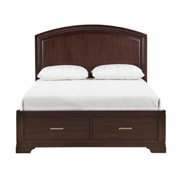 HE-1520CH-1  Queen Platform Bed with Footboard Storage