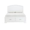 HE-1520WH-1  Queen Platform Bed with Footboard Storage