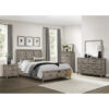 HE-1526-1  Queen Platform Bed with Footboard Storage
