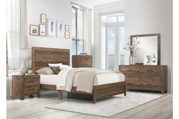 1534 Bedroom Corbin Collection 4pc Set (QB+NS+DR+MR)