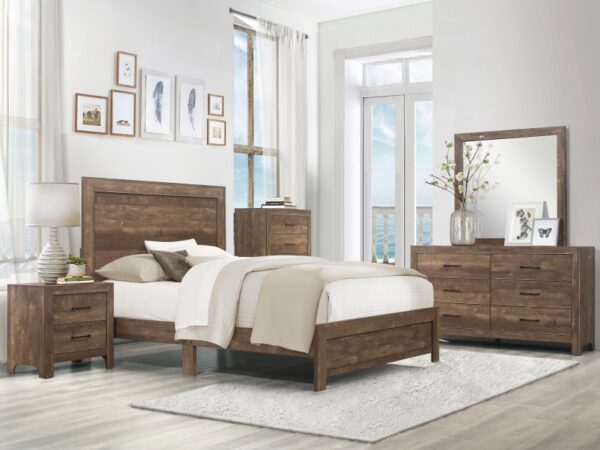 1534 Bedroom Corbin Collection 4pc Set (QB+NS+DR+MR)