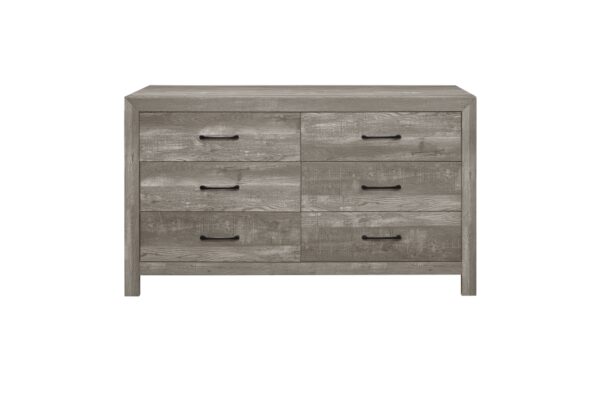 1534NPGY Bedroom Corbin Collection 4pc Set (QB+NS+DR+MR)