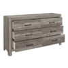 1534GY Bedroom Corbin Collection 4pc Set (QB+NS+DR+MR)