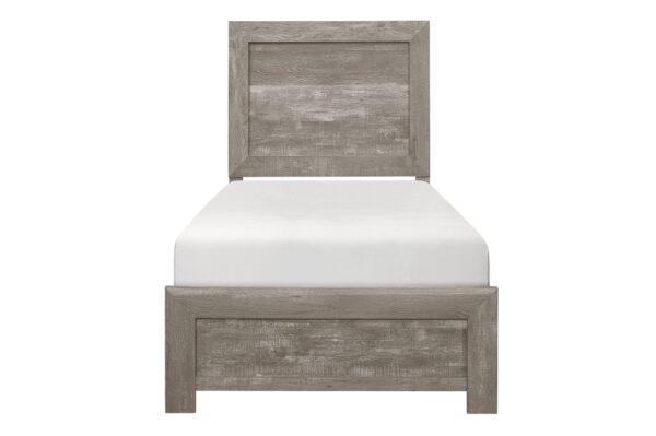 1534GY Bedroom Corbin Collection 4pc Set (QB+NS+DR+MR)