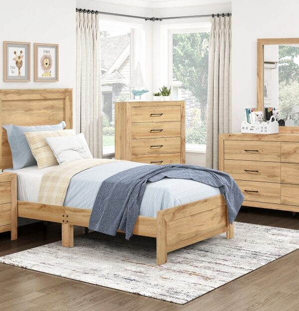 1534NA Bedroom Corbin Collection 4pc Set (QB+NS+DR+MR)