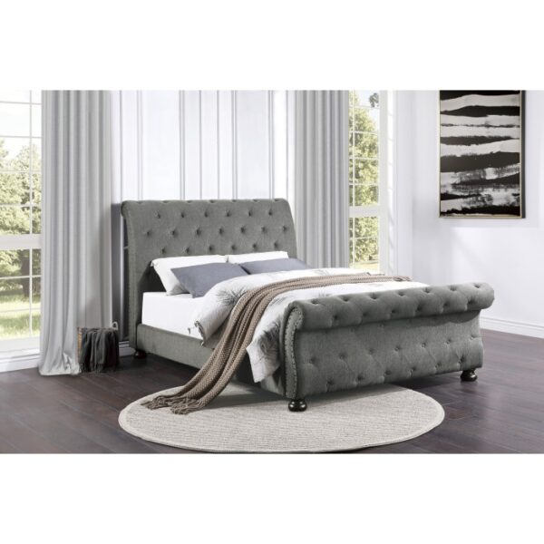 HE-1549GY-1  Queen Bed