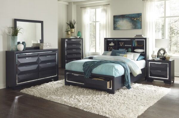 1553 Bedroom Rosemont Collection 4pc Set (QB+NS+DR+MR)