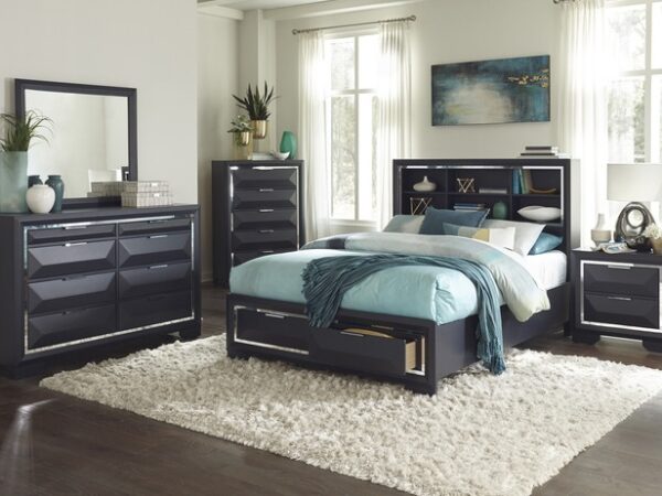 1553 Bedroom Rosemont Collection 4pc Set (QB+NS+DR+MR)