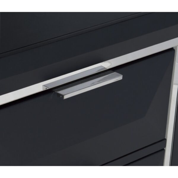 HE-1553-1  Queen Platform Bed with Footboard Storage