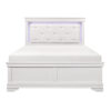 HE-1556W-1  Queen Bed with LED Lighting