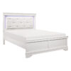 HE-1556W-1  Queen Bed with LED Lighting