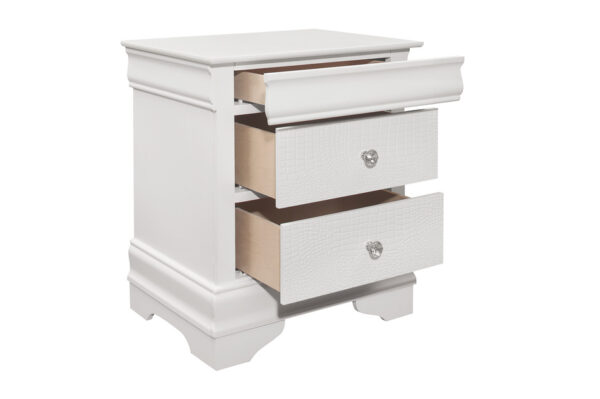 1556W Bedroom Lana Collection 4pc Set (QB+NS+DR+MR)