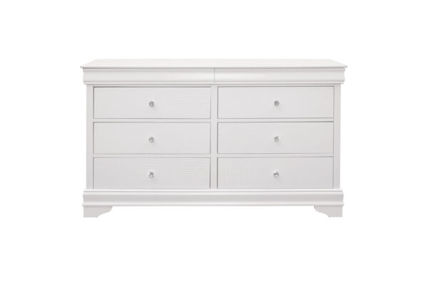 1556W Bedroom Lana Collection 4pc Set (QB+NS+DR+MR)