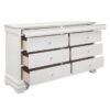 1556W Bedroom Lana Collection 4pc Set (QB+NS+DR+MR)