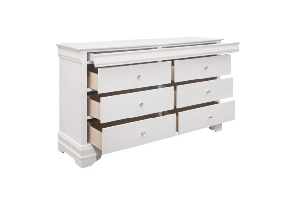1556W Bedroom Lana Collection 4pc Set (QB+NS+DR+MR)