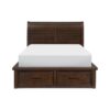 HE-1559-1  Queen Platform Bed with Storage Footboard and Side Rails