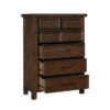 1559 Bedroom Logandale Collection 4pc Set (QB+NS+DR+MR)