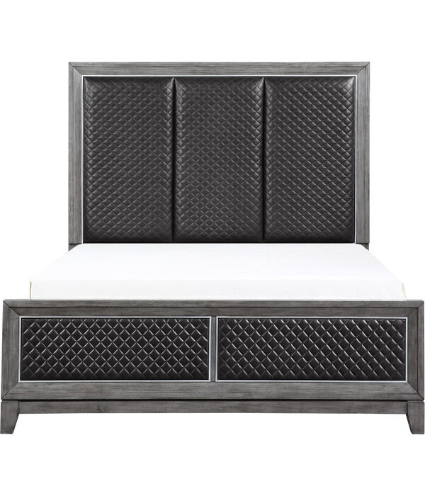 HE-1566GY-1  Queen Bed