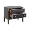 1566GY Bedroom West End Collection 4pc Set (QB+NS+DR+MR)