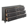 1566GY Bedroom West End Collection 4pc Set (QB+NS+DR+MR)