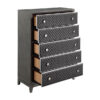 1566GY Bedroom West End Collection 4pc Set (QB+NS+DR+MR)