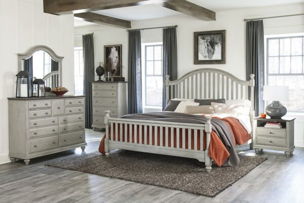 1568 Bedroom Mossbrook Collection 4pc Set (QB+NS+DR+MR)