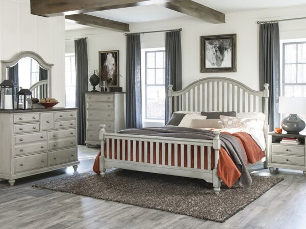 1568 Bedroom Mossbrook Collection 4pc Set (QB+NS+DR+MR)