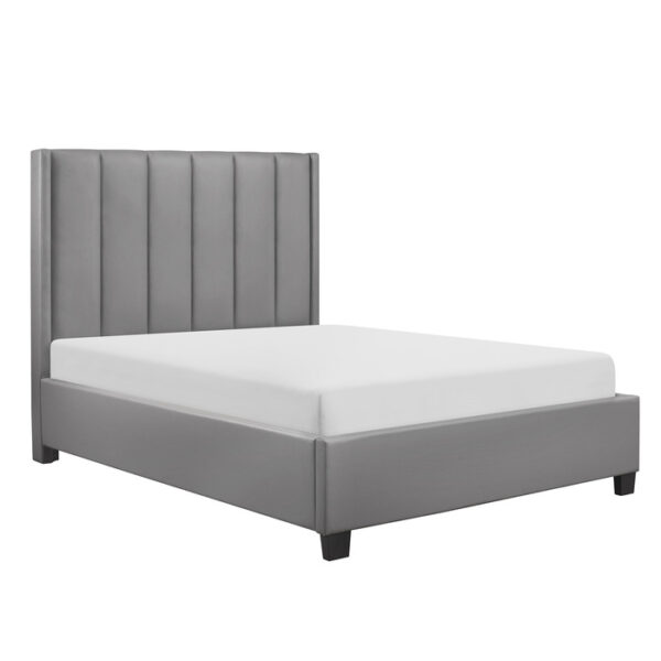 HE-1570GY-1  Queen Platform Bed