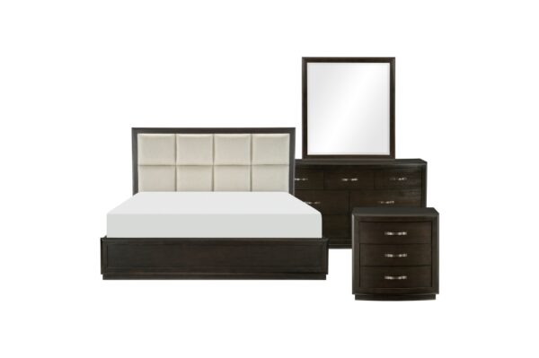 1575 Bedroom Hodgin Collection 4pc Set (QB+NS+DR+MR)