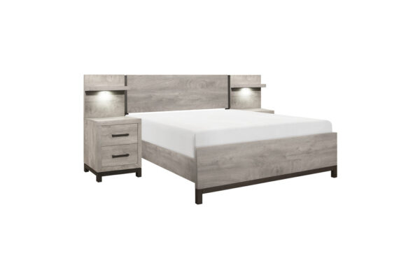 1577 Bedroom Zephyr Collection 4pc Set (QB+NS+DR+MR)