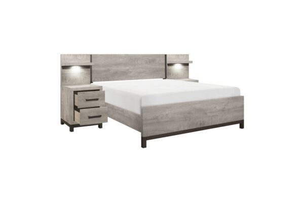 1577 Bedroom Zephyr Collection 4pc Set (QB+NS+DR+MR)