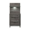 1577DG-4P* Night Stand with Wall Panel