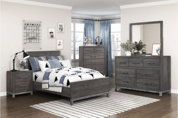 1577DG Bedroom Zephyr Collection 4pc Set (QB+NS+DR+MR)