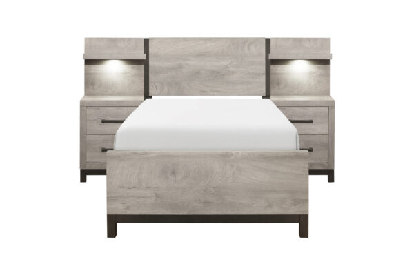 1577 Bedroom Zephyr Collection 4pc Set (QB+NS+DR+MR)